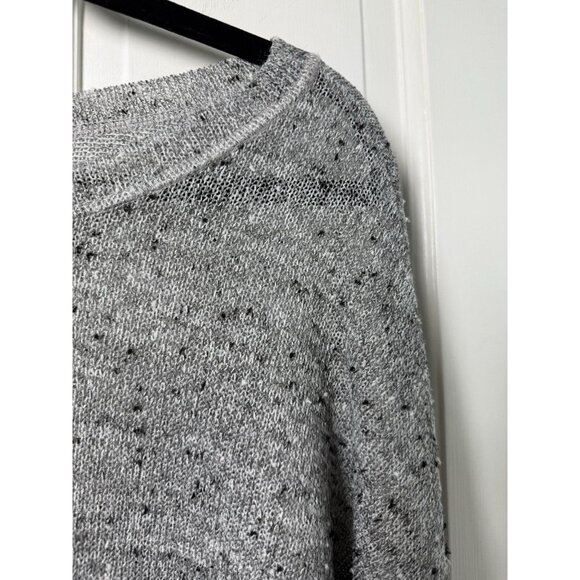 Harmony Grey and Black Semi Sheer Knit Sweater - Women's Size M - Picture 3 of 8